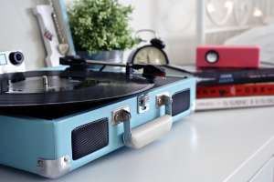 vinyl record player